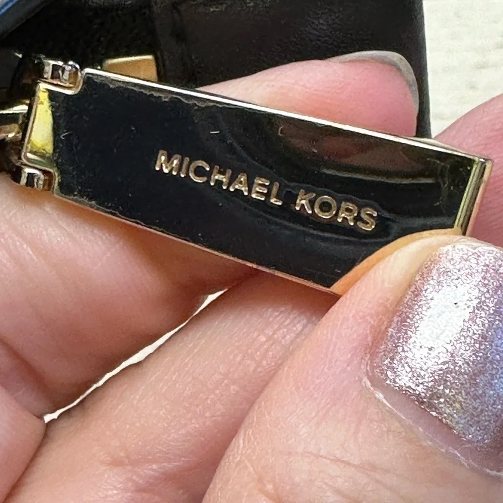 Michael Kors Pebbled Leather Black Tote Bag